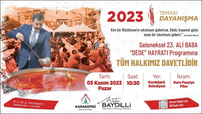 Başkan Baydilli'den 'Ali Dede (Baba) Hayratına davet