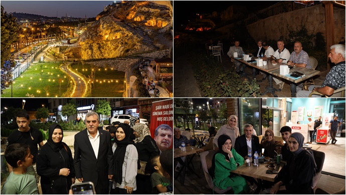 Başkan Beyazgül, Belediye Ve Kızılkoyun Çay Bahçesinde Vatandaşlarla Bir Araya Geldi