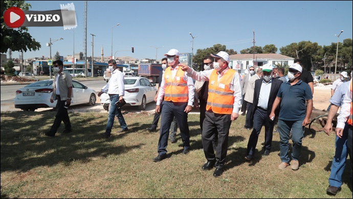 Başkan Beyazgül, Kent Merkezindeki Çalışmaları Denetledi