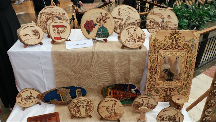 Başkan Beyazgül Sanat Sokağı El Sanatları Sergisinin Açılışını Yaptı-(VİDEO)