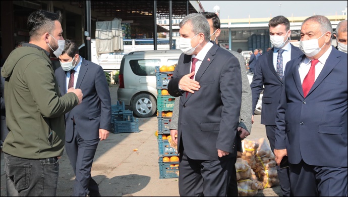 Başkan Beyazgül Şutim Esnafını Ziyaret Etti