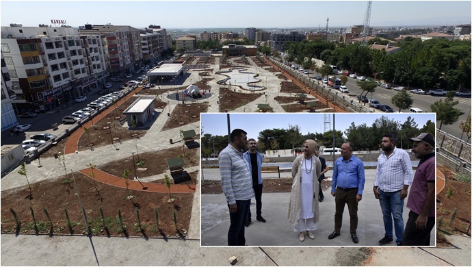 Başkan Çakmak Ofis parkta incelemelerde bulundu