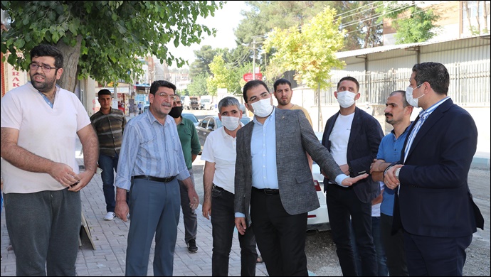 Başkan Canpolat, asfalt hazırlığını inceledi