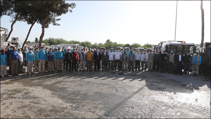 Başkan Canpolat, İşçilerle Bayramlaştı-(VİDEO)