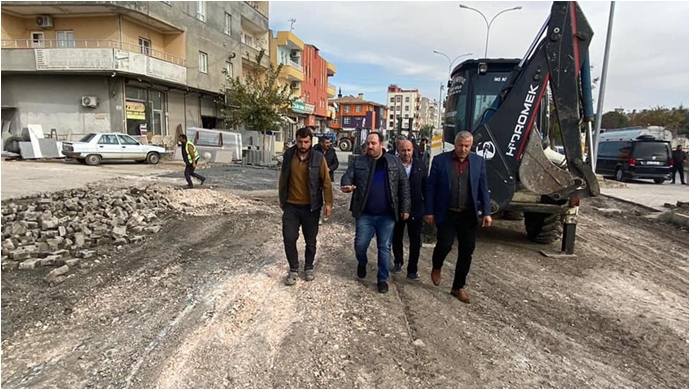 Başkan Ekinci Hafta Sonu Üst Yapı Çalışmalarını İnceledi