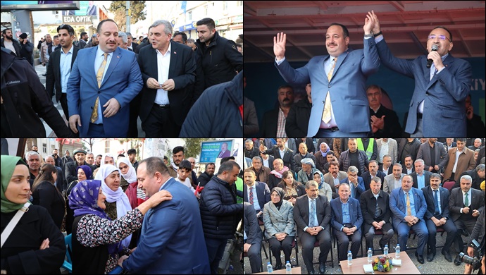 Başkan Ekinci’nin Seçim Bürosu Açılışı Mitinge Dönüştü