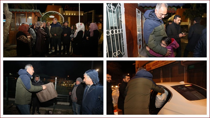 Başkan Kuş ve Ekibi 24 Saat Sahada   | VİDEO