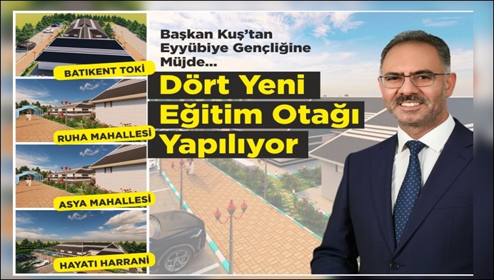 Başkan Kuş’tan Eyyübiye Gençliğine Dört Müjde Birden