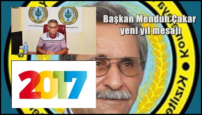 Başkan Menduh Çakar: yeni yıl mesajı