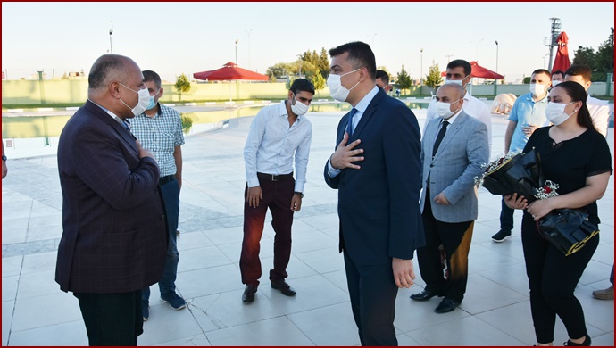 Başkan Soylu'dan Kaymakam Keklik'e veda yemeği