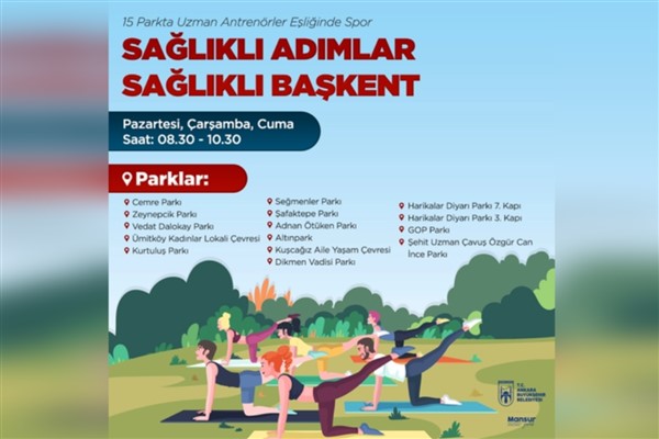 Başkent parklarında spor etkinlikleri yeniden başlıyor