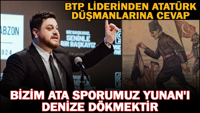 Bizim ata sporumuz Yunan'ı denize dökmektir
