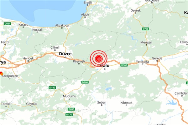 Bolu'da 4.7 büyüklüğünde deprem