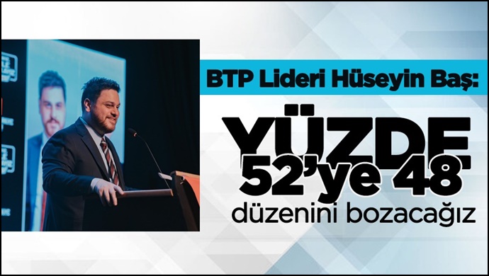 BTP lideri Hüseyin Baş’tan Murat Kurum’a 650 bin konut, Özgür Özel’e genç darbe cevabı…