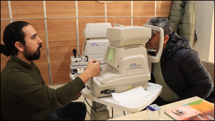 Büyükşehir Personellerine Göz Taraması-(VİDEO)