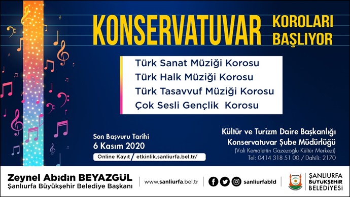Büyükşehir’de Konservatuvar Kursları Ve Korolar Başlıyor