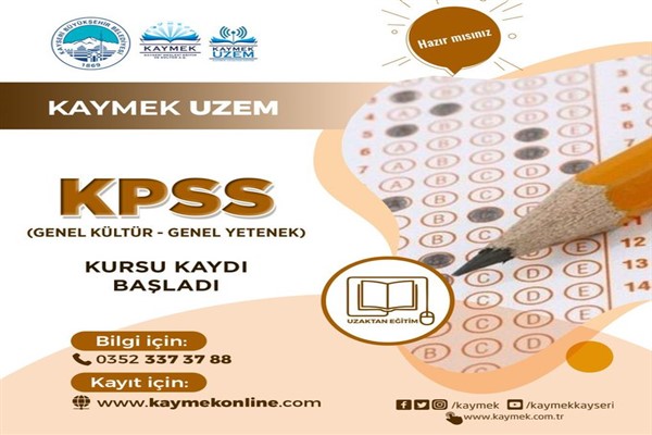 Büyükşehirden KPSS adaylarına ücretsiz kurs desteği