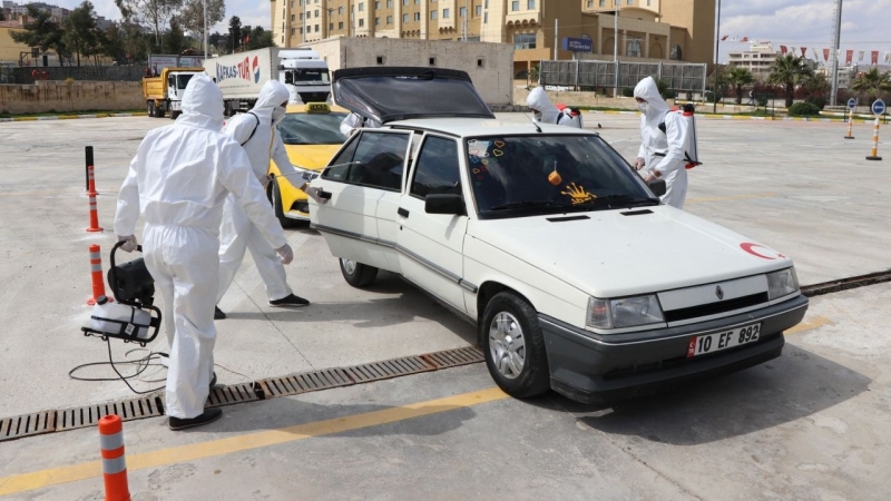Büyükşehir,İkinci Araç Dezenfekte İstasyonunu Kurdu-(VİDEO)
