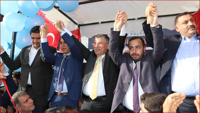 Cevheri’nin Seçim Bürosu Açılışı Mitinge Dönüştü-(VİDEO)