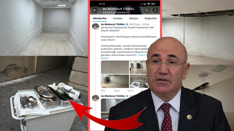 Ceylanpınar Devlet Hastanesi'nde büyük skandalı Tanal ortaya çıkardı