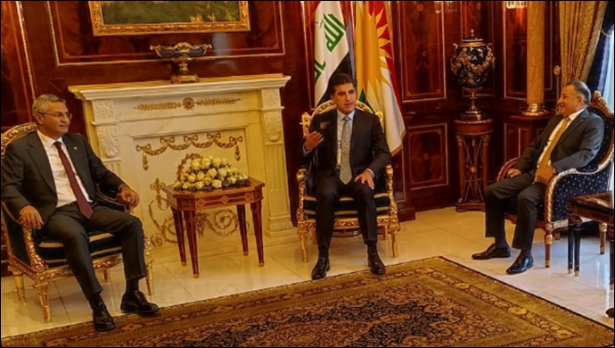CHP heyeti Neçirvan Barzani ile görüştü