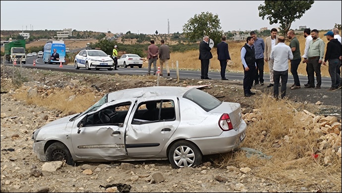 Suruç ölüm yolunda bir kaza daha! 2 yaralı
