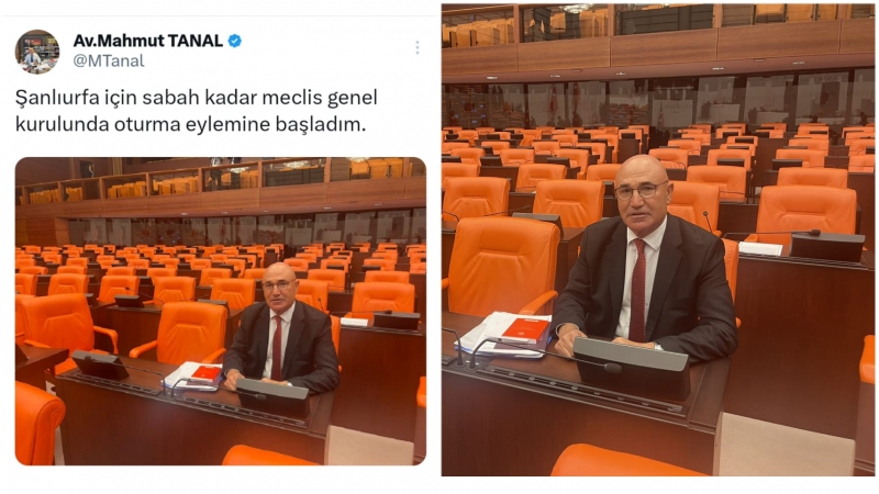 CHP Şanlıurfa Milletvekili Tanal Meclis’te oturma eylemine başladı!