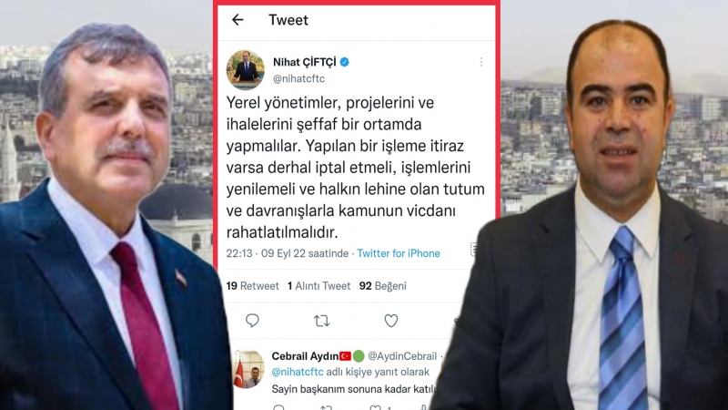 Çiftçi'den Beyazgül'e uyarı:''Proje ve İhaleler şeffaf yapılmalı''