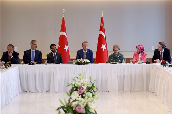 Cumhurbaşkanı Erdoğan, Amerikan Yahudi Toplumu Çatı Kuruluşları Temsilcileri ile görüştü