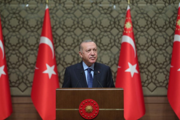 Cumhurbaşkanı Erdoğan, TBMM) Başkanı seçilen Numan Kurtulmuş’u kabul etti