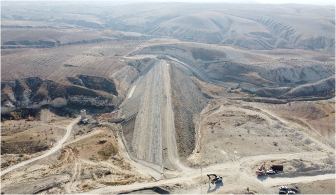 DSİ,Birecik Mezra Göleti’nde çalışmalarını sürdürüyor