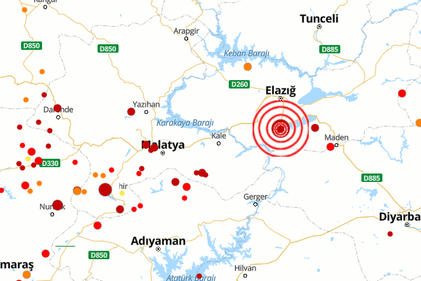 Elazığ'da deprem