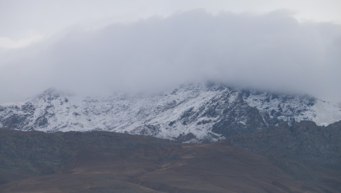 Erek Dağı beyaza büründü
