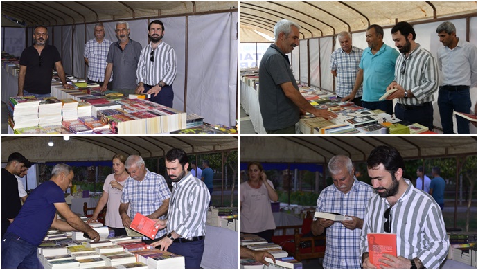 Eşbaşkan Kahraman Kitap Fuarı’nı ziyaret etti-(VİDEO)