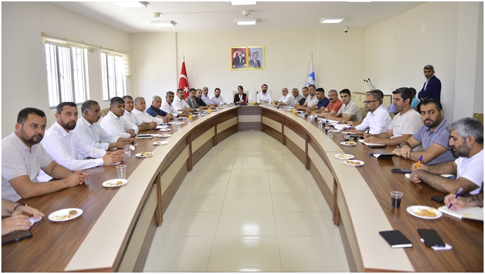 Eşbaşkanlar merkez mahalle muhtarlarıyla toplantı düzenledi