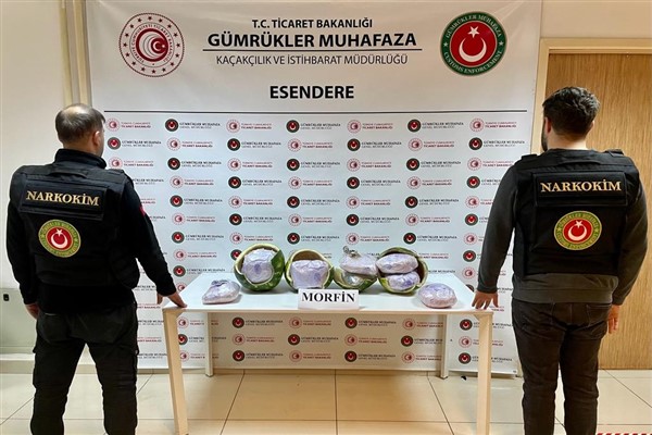 Esendere Sınır Kapısı’nda 12 kilogram morfin yakalandı