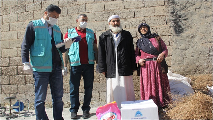 Eyyübiye Belediyesi, 65 Yaş Üstü Vatandaşlara Yardım -(VİDEO)