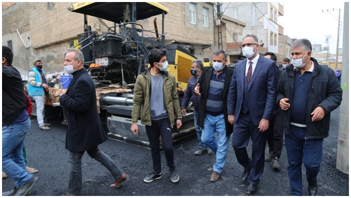 Eyyübiye Belediyesi,Asfalt serimine durmadan devam ediyor-(VİDEO)