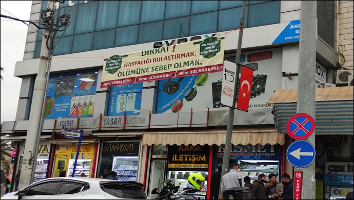 Eyyübiye kaymakamlığı ve eyyübiye belediyesinden virüsle ilgili uyarıcı afişler