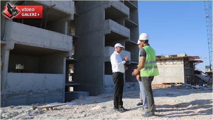 Eyyübiye’de Kentsel Dönüşüm Alanında Binalar Yükseliyor