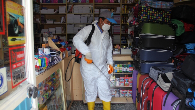 Eyyübiye’de Temizlik Ve Dezenfekte Çalışmaları Sürüyor.