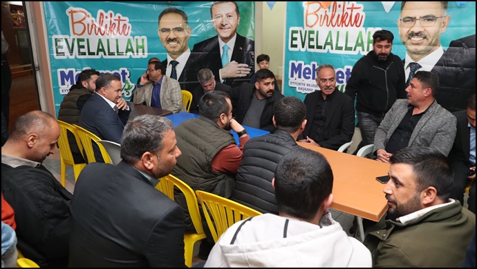 Eyyübiye’deki Badıllılar’dan Mehmet Kuş’a Destek