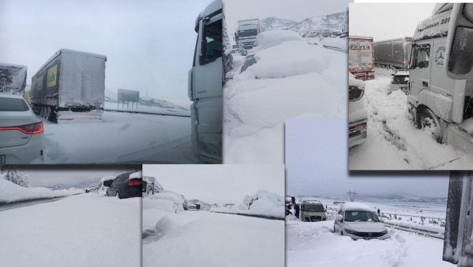 Gaziantep-Adana yolu kapandı, binlerce kişi mahsur kaldı