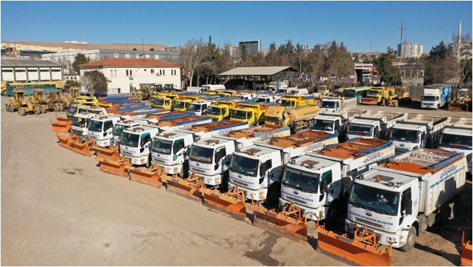 Gaziantep Büyükşehir Karla Mücadele İçin Hazır!