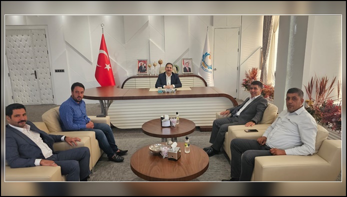 Gıda toptancıları esnafından başkan Canpolat'a ziyaret 