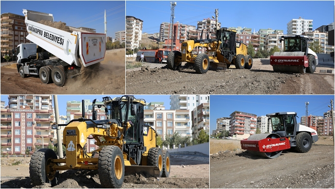 Güllübağ'a Yeni Yollar Kazandırılıyor-(VİDEO)