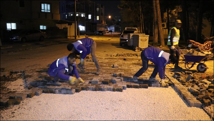 Haliliye Belediyesinden Üst Yapıda Gece Mesaisi-(VİDEO)