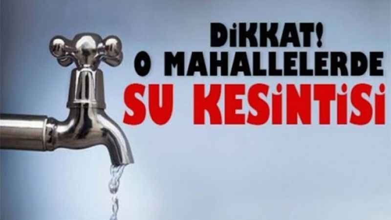 Haliliye 'de su kesintisi yaşanacak