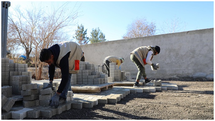 Haliliye'de 2 Mahallede yol yapım çalışması-(VİDEO)
