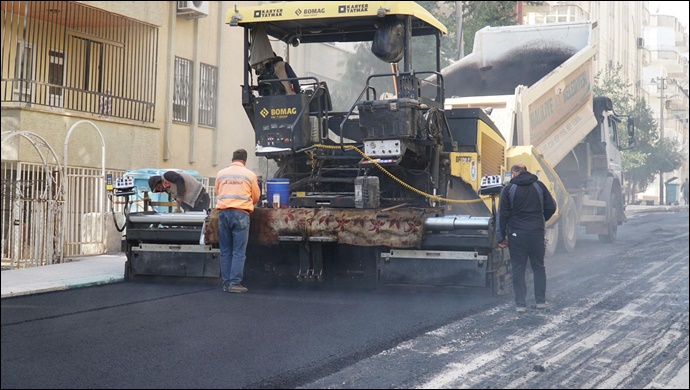 Haliliye'de 2 mahallede asfalt çalışmaları-(VİDEO)